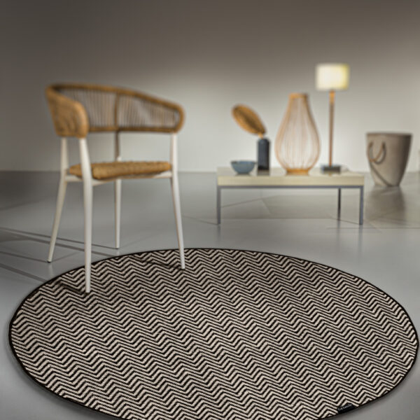 Στρογγυλό Χαλί Καλοκαιρινό (Φ150) Guy Laroche Medal taupe